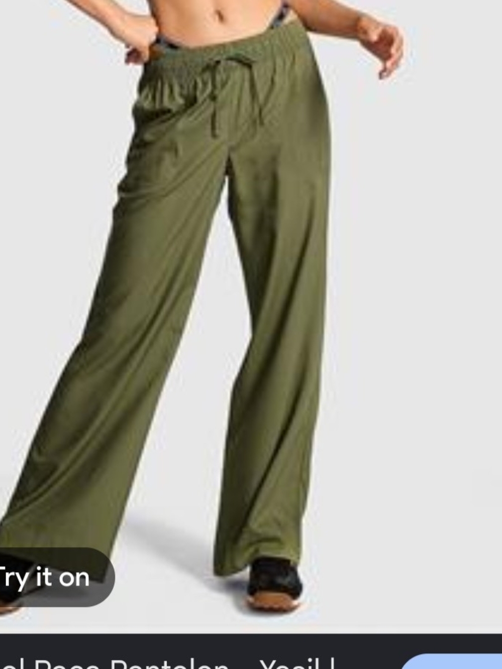 VS Pink Everyday Wide-Leg Pants Olive XL